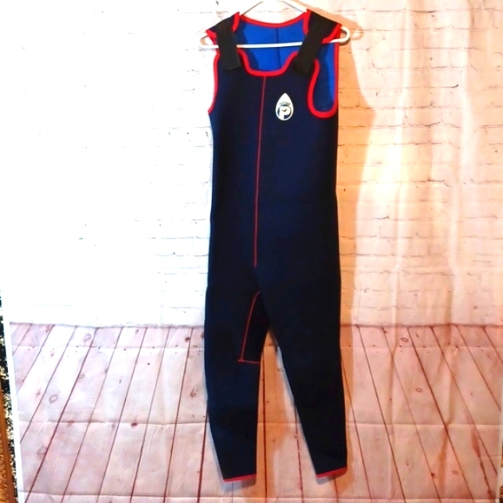 Parkway Blue & Red Wet Suit Overall Style SzM